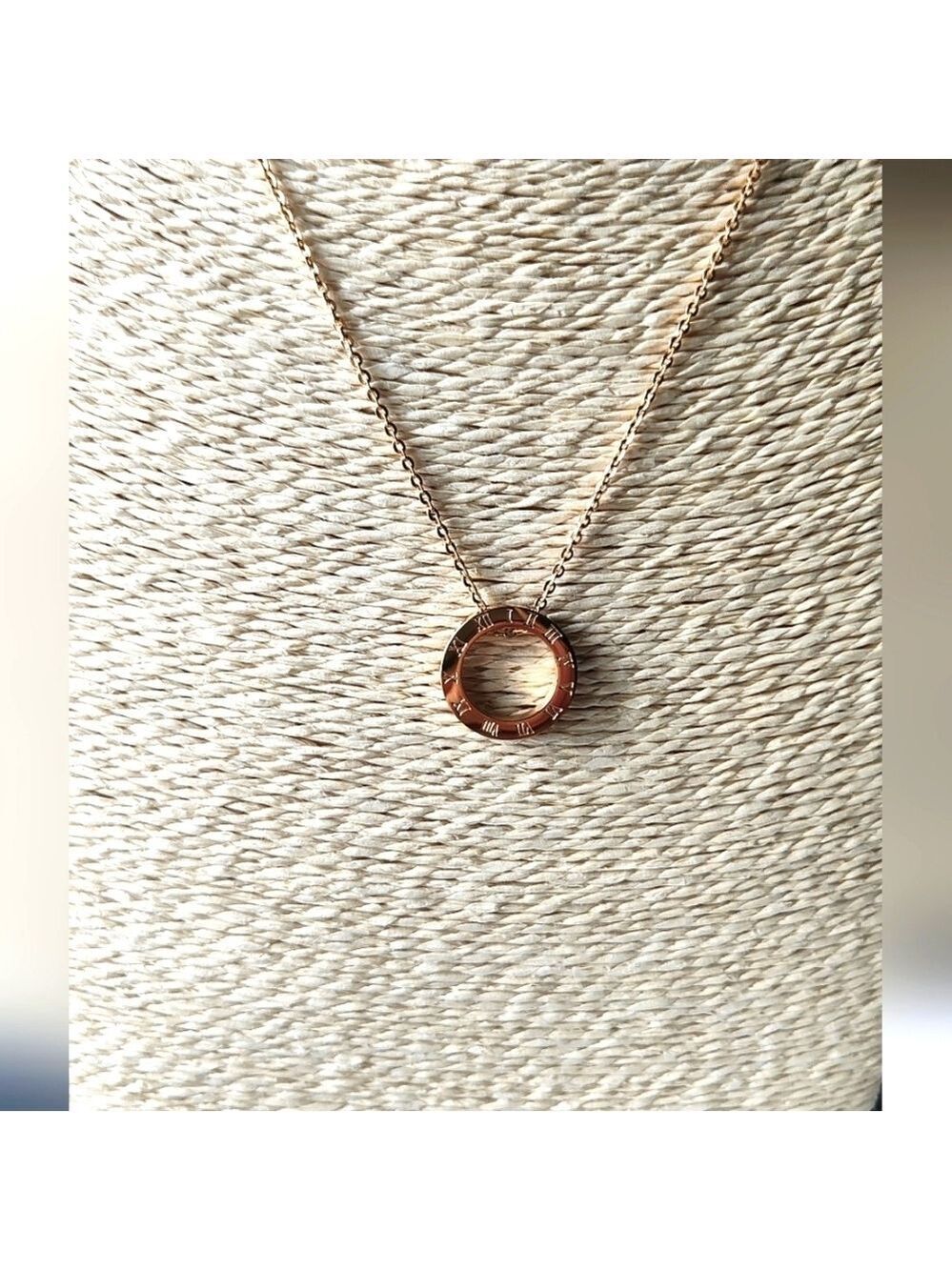 TRÏBE GOLD Colored Stainless Steel Roman Numeral Necklace & Earring Set NWT